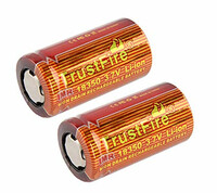 Mocny akumulator bateria TrustFire IMR 18350 3.7V widok z przodu