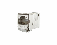 Moduł E-DAT gniazdo kategorii 6A 8 Metz Connect T568B widok z przodu
