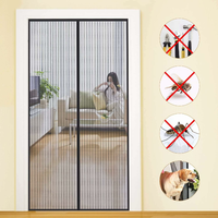 MYCARBON moskitiera magnetyczna na drzwi 90x210 cm - siatka przeciw owadom