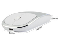 Mysz do biura myszka niski skok 1600DPI Bluetooth 4 widok wymiarów