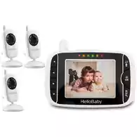 Niania elektroniczna IP HelloBaby HB32 3,2 LCD 3 kamery widok z przodu.