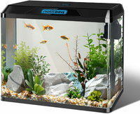 Nobleza Zestaw akwarium 54 l – szklane akwarium z filtrem i oświetleniem LED, czarny