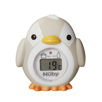 Nuby termometr do kąpieli pingwin z wyświetlaczem LCD – szary, od 0 miesięcy