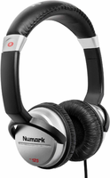 Numark HF125 - zamknięte słuchawki DJ, czarno-srebrne