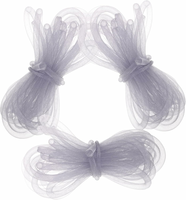 NUOBESTY siatka jubilerska rurkowa 8 mm, 3 rolki – elastyczna, szara