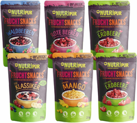 NutriPur zestaw 6 owoców liofilizowanych po 25 g – mieszanka bez cukru