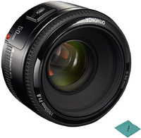 Obiektyw Yongnuo YN-50mm F1.8 Canon EOS MF AF widok z przodu