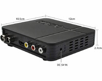 Odbiornik telewizyjny K2 DVB-T2 MPEG4 PVR Full HD widok wymiarów 