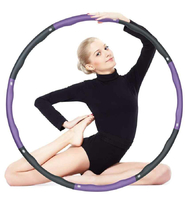 Odchudzające składane hula hoop z wypustkami 90cm widok z przodu
