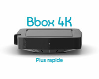 Odtwarzacz multimedialny tuner TV Box Bbox 4K widok z przodu