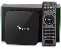 Odtwarzacz multimedialny tuner TV Box TX3 Pro Netflix widok z przodu