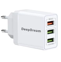 Oryginalna ładowarka sieciowa 3-porty USB QC 3.0 Deep Dream widok z przodu
