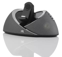 Oryginalna stacja dokująca do iPhone'a JBL On Beat widok z przodu.