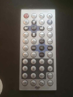 Oryginalny pilot do DVD Video srebrny widok z przodu.
