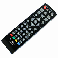 Oryginalny pilot do tunera Denver DVBS2 DVBS-201HD widok z przodu.