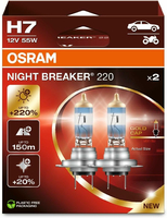 Osram Night Breaker 220 H7 - żarówki halogenowe do reflektorów, 2 szt.