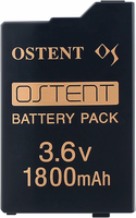 OSTENT Akumulator 1800 mAh do Sony PSP 2000/3000 - wersja o zwiększonej pojemności