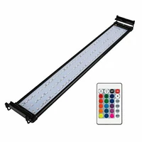 Oświetlenie listwa belka 108 LED nowej generacji do akwarium 72cm widok z pilotem