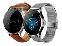 Overmax Touch 2.5 – smartwatch z okrągłym ekranem IPS i pulsometrem, srebrny