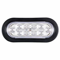 Owalna lampa stopu do tira 10 LED widok z przodu