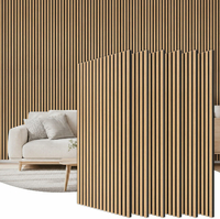 Panele ścienne dekoracyjno-akustyczne TONOR z drewna, zestaw 6 szt. 120x60 cm