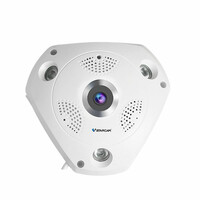 Panoramiczna kamera bezpieczeństwa noktowizyjnego VStarcam C61S Full HD 360°.