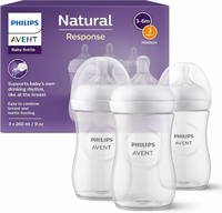 Philips Avent Natural Response SCY903/03 – 3 butelki 260 ml, białe