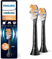 Philips Sonicare A3 Premium All-in-One HX9092/88 – końcówki, czarne, 2 szt.
