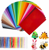 PickGenie zestaw 66 arkuszy filcu 20x30 cm z nićmi