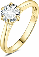 Pierścionek zaręczynowy JewelryPalace, srebro 925, cyrkonia 1 karat