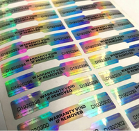 Plomby gwarancyjne VOID 50 x 10 mm z numeracją – holograficzne naklejki, 200 szt.