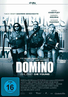 Płyta DVD film Domino Live Fast Die Young DE widok z przodu.