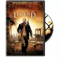 Płyta DVD film Jestem legendą I am Legend Will Smith DE widok z przodu.