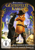 Płyta DVD film Kot w butach Gestiefelter kater DE widok z przodu.