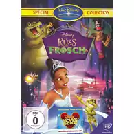 Płyta DVD film Księżniczka i żaba Küss den Frosch 2002 DE widok z przodu.
