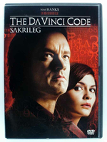 Płyta DVD film The DaVinci Code Sakrileg Tom Hanks widok z przodu.