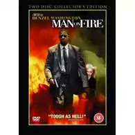 Płyta DVD film thriller Man on Fire Denzel Washington DE widok z przodu.