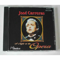 Płyta kompaktowa A night at the opera de José Carreras CD widok z przodu.
