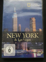 Płyta kompaktowa film National Geographic New York &amp; Las Vegas DVD widok z przodu.