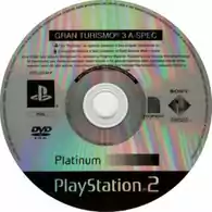 Płyta kompaktowa gra Gran Turismo 3: A-spec PS2 DVD widok z przodu.