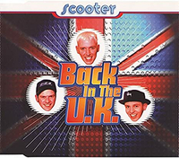 Płyta kompaktowa muzyka Back In The U.K. Scooter CD widok z przodu.