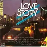 Płyta kompaktowa muzyka Love Story 1987 CD widok z przodu.