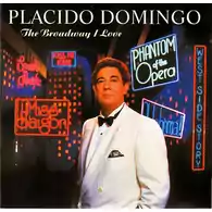 Płyta kompaktowa muzyka The Broadway I Love - Placido Domingo CD widok z przodu.