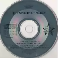 Płyta kompaktowa The Sisters of Mercy CD Temple of Love widok z przodu.