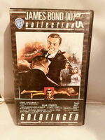 Płyta VHS film James Bond 007 Goldfinger Sean Connery widok z przodu.