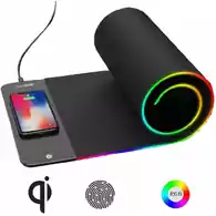 Podkładka pod mysz myszkę ładowarka indukcyjna Qi 10W RGB