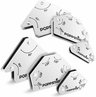 Poppstar 1010630 – zestaw 6 magnetycznych kątowników spawalniczych