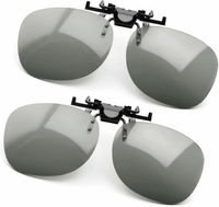PRECORN 3DP-02 – 2 pary pasywnych okularów 3D Clip-On na okulary korekcyjne