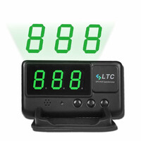 Prędkościomierz LTC GPS HUD SPEEDOMETER C60 widok z przodu.