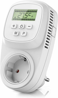 Programowalny termostat Bearware 168 programów na tydzień IP20 3680W widok z przodu